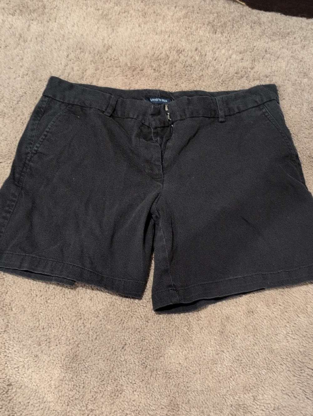 Land N Sea Black Women's Chino Shorts